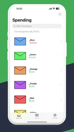 Simple Envelope Budgeting iPhone image 2