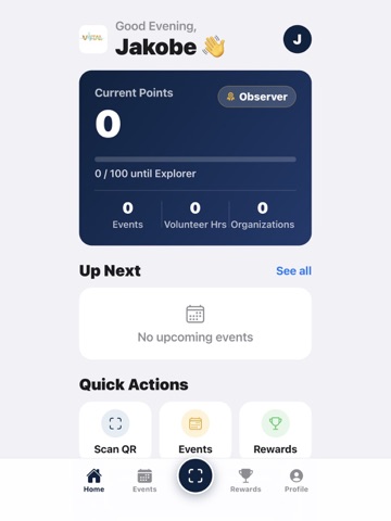 VITAL Loyalty Program iPad screenshot