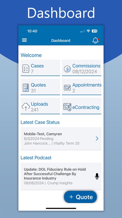 Crump Life Insurance Services Screenshot