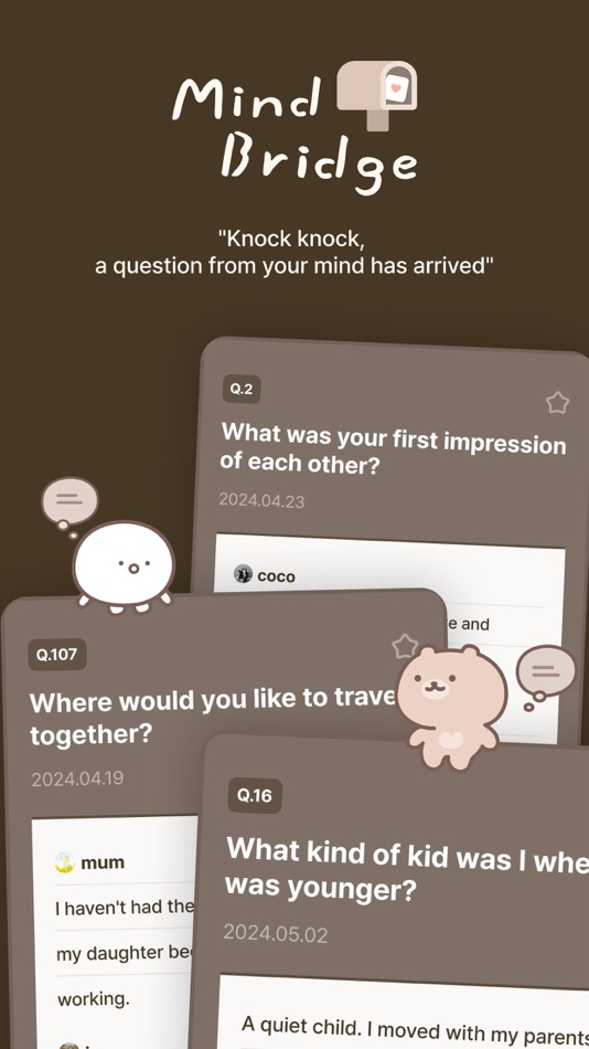#1. MindBridge - Mind Q&A, Diary (iOS) Podle: PREST