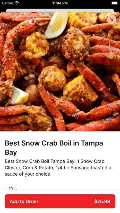 Lobster Haven iPhone screenshot 3 - Food & Drink app