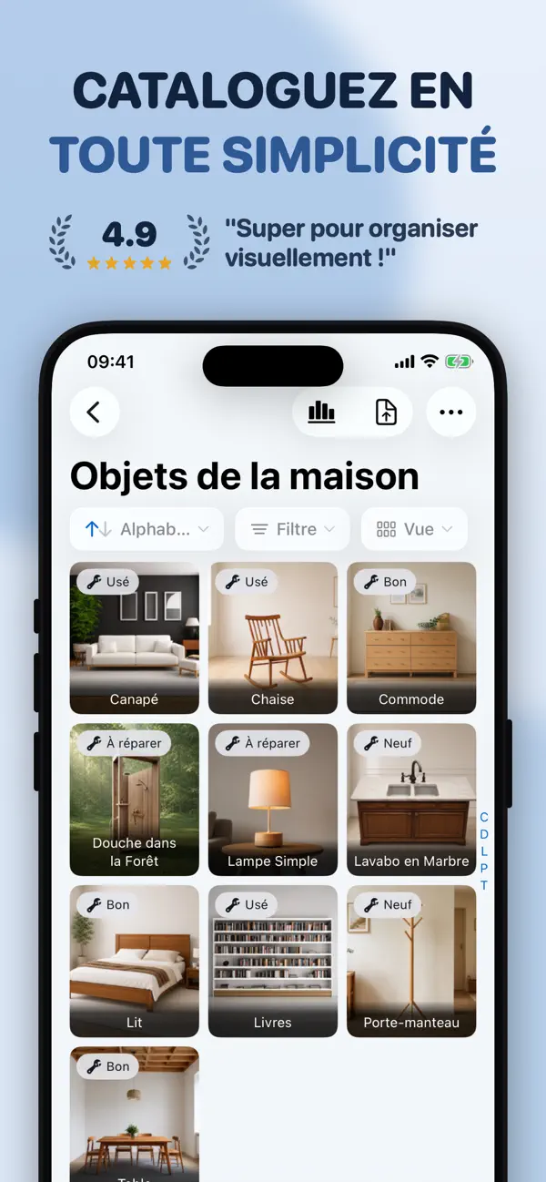 Screenshot #1 pour Inventaire photo Retinelle