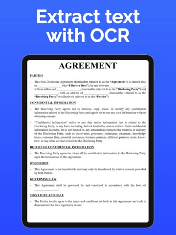 PDF Scanner by ScanWise iPad screenshot