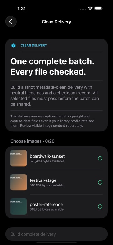 Scrubframe: Photo Data Cleaner screenshot 1