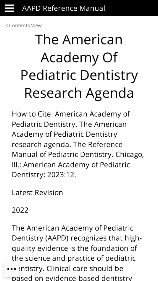 #6. AAPD Reference Manual (iOS) 由: The American Academy of Pediatric Dentistry