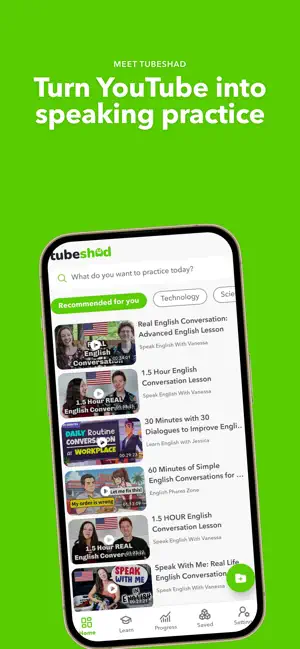 Tubeshad: English Shadowing screenshot 1