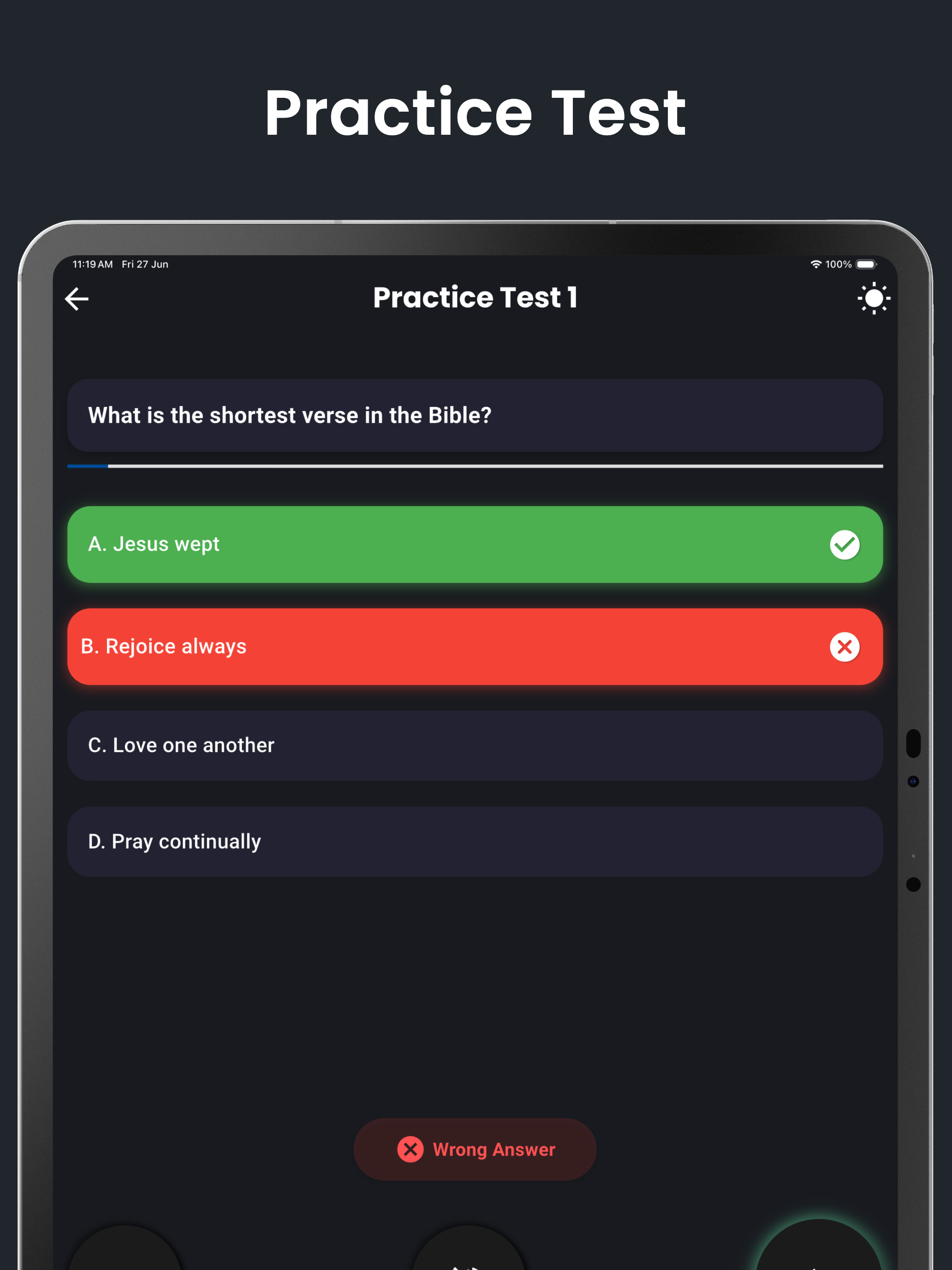 Bible Quiz Challenges