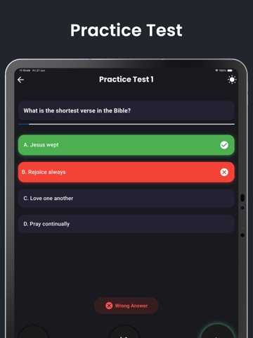 Bible Quiz Challenges iPad screenshot