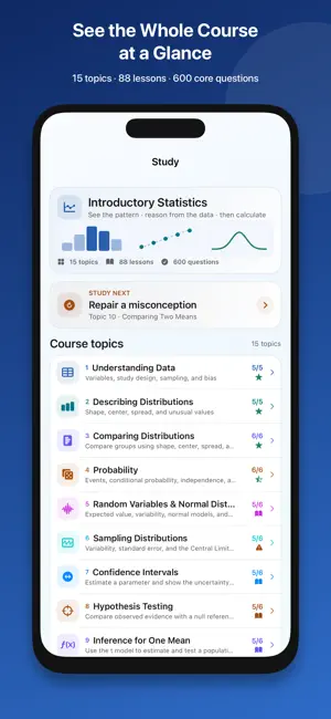 Introductory Statistics Tutor screenshot 1