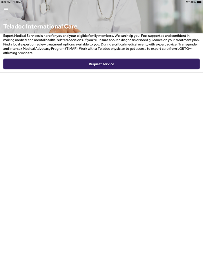 Teladoc International Care