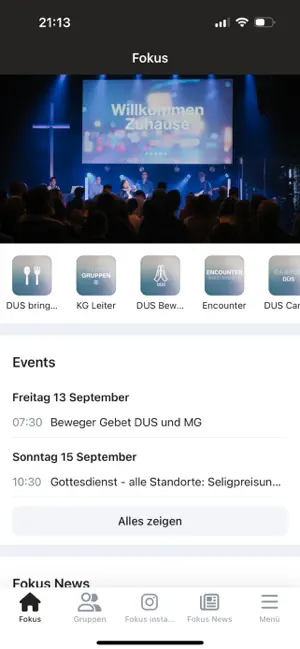 Fokus Kirche App screenshot 1