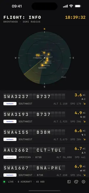 Flight: Info screenshot 1