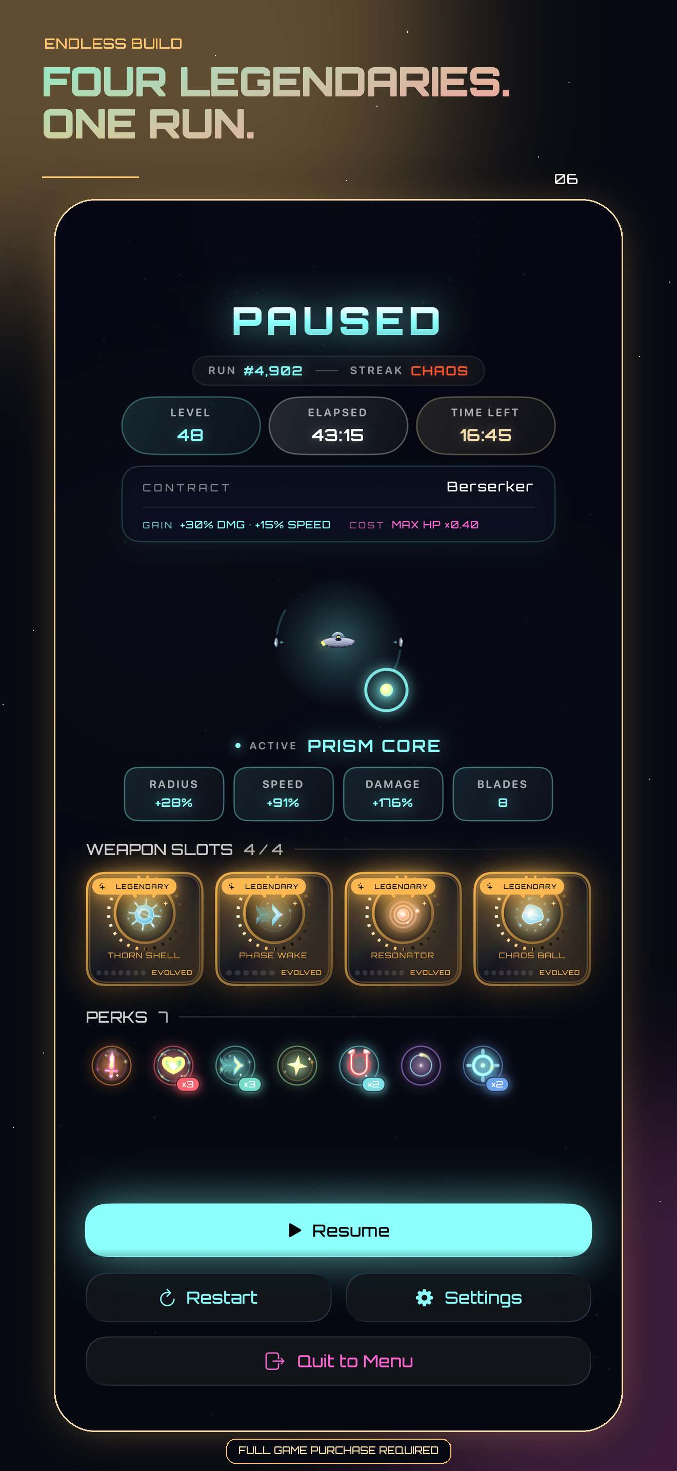 Chaos Core: Orbit Survival screenshot 7