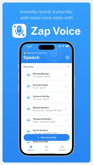 Zap Voice. Record & Transcribe screenshot 2