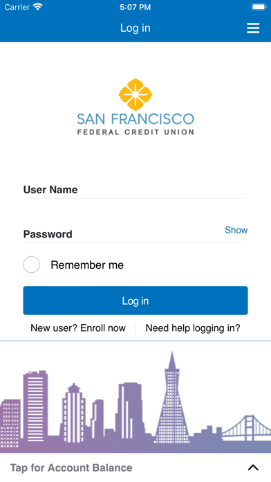 San Francisco FCU Mobile Screenshot
