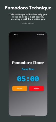 Pomodo - Simple Pomodoro Timer iPhone screenshot