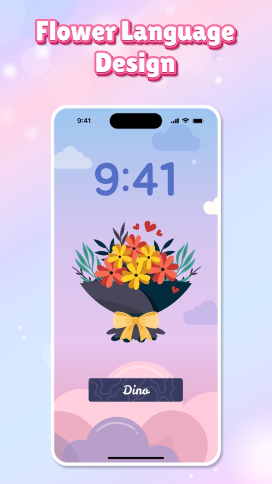 #6. Flower Language Keyboard Theme (iOS) Podle: Pham Quynh Nga