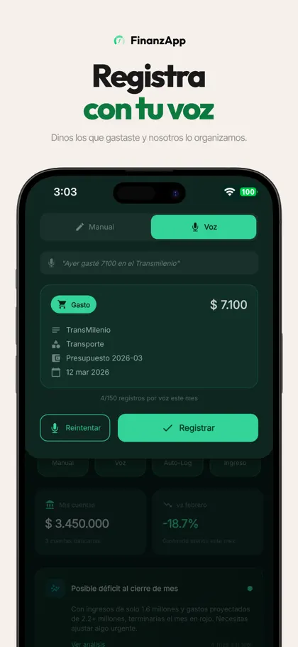 FinanzApp: Presupuestos e IA ekran görüntüsü 3 / 6