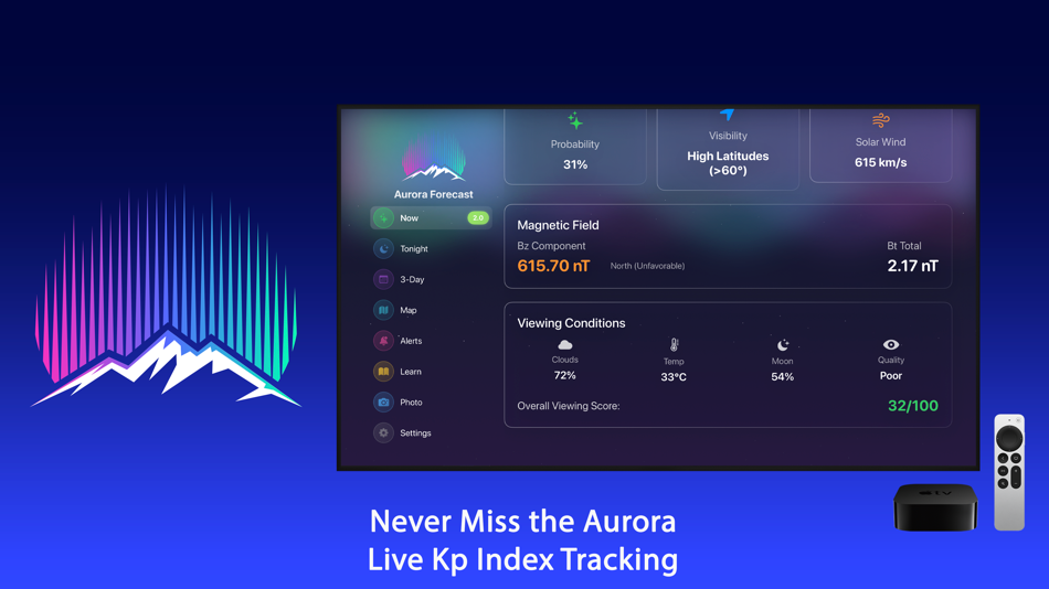 #4. Northern Lights Forecast 4K (iOS) By: Igor Bidenko