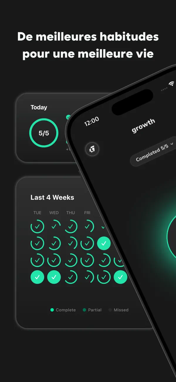 Screenshot #1 pour Growth: Habitudes et Routine