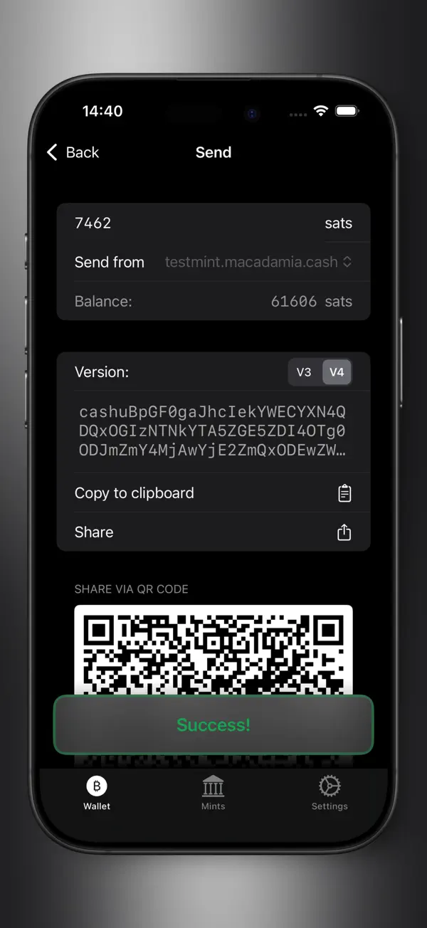 macadamia Wallet Screenshot 2