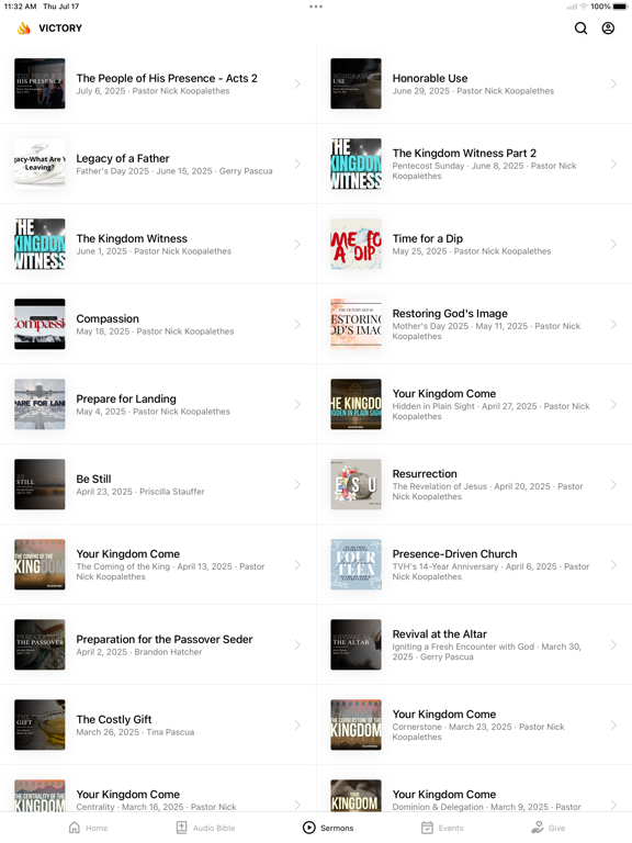 The Victory House iPad screenshot 2 - Lifestyle app