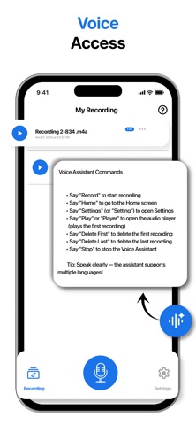 Voice Access - Voice Recorder Screenshot 3 of 6