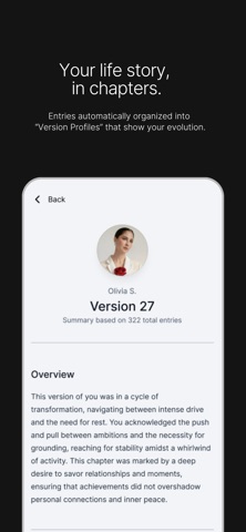 Versions Journal iPhone screenshot
