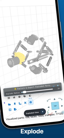 STEP File Viewer iPhone screenshot 2