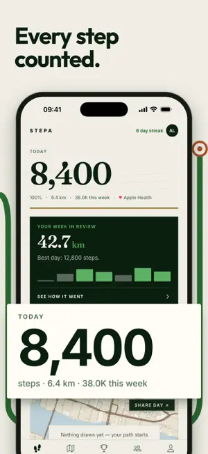 Stepa: Walking Routes & Steps screenshot 3