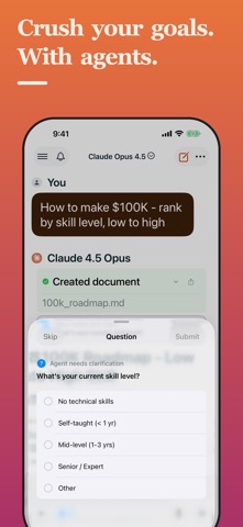 1AI: AI Agent Chat & Writer Screenshot 2 of 10