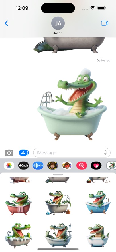 Alligator Bath Stickers
