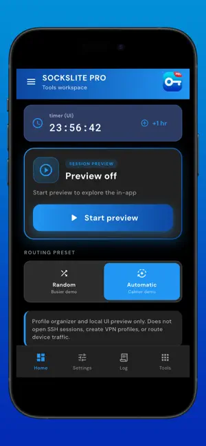 Sockslite Pro - Tools screenshot 2