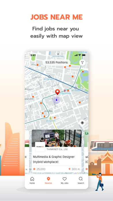 JobThai Jobs Search Screenshot
