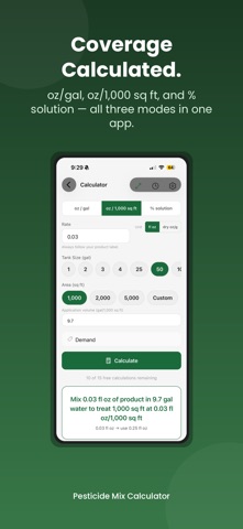 Pesticide Mix Calculator screenshot