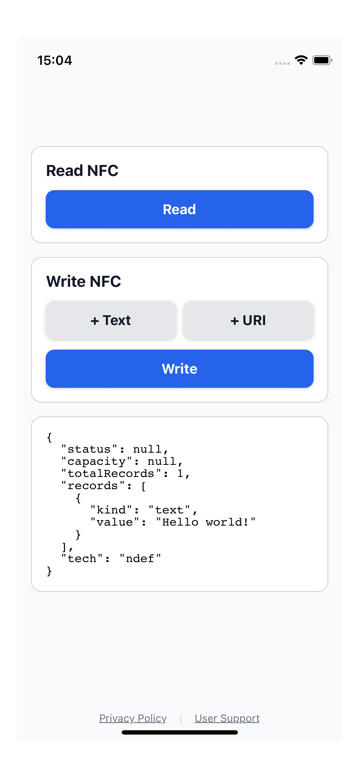 Screenshot 2 of monatoka NFC Reader & Writer