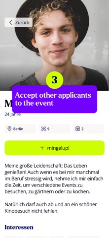 mingleup screenshot