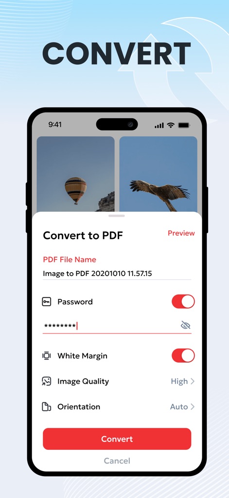 Image to PDF Converter & Edit - This app allows customizable PDF conversion, including password protection for security and image quality optimization for desired output.