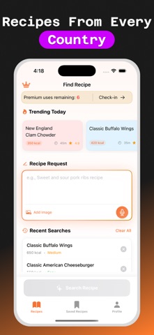 Meal Planner – Daily Recipes iPhone screenshot