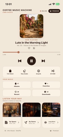 Coffee Music Machine Radio screenshot 1