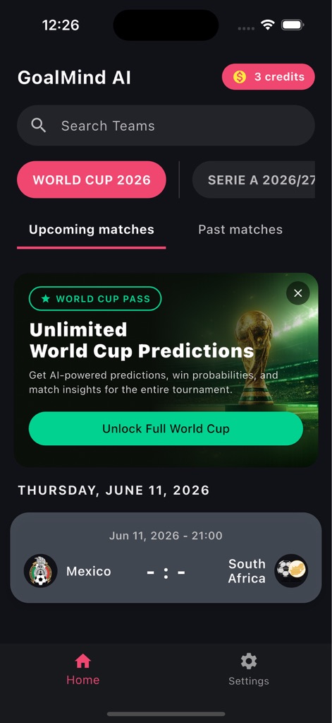 GoalMind AI - Sports App | MWM