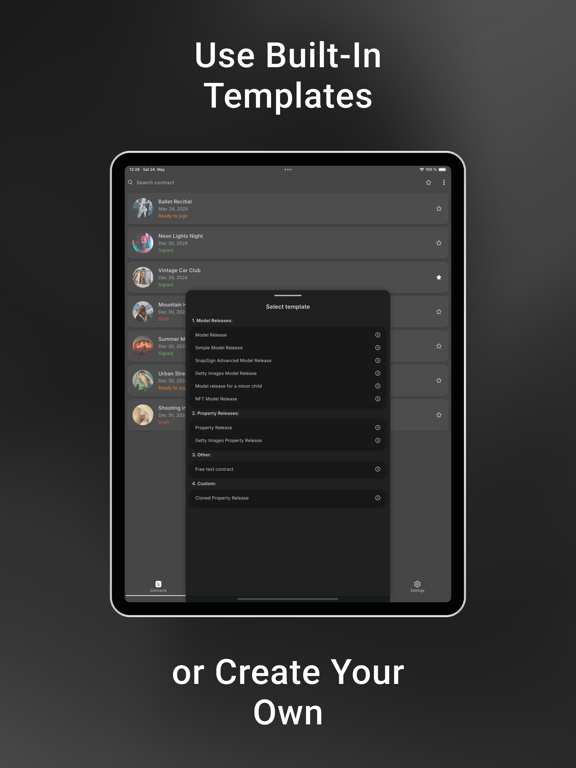 SnapSign: Model Release Forms iPad screenshot 6 - Photo & Video app