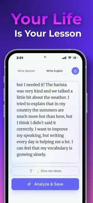 LingoDiary: Language Journal screenshot 2