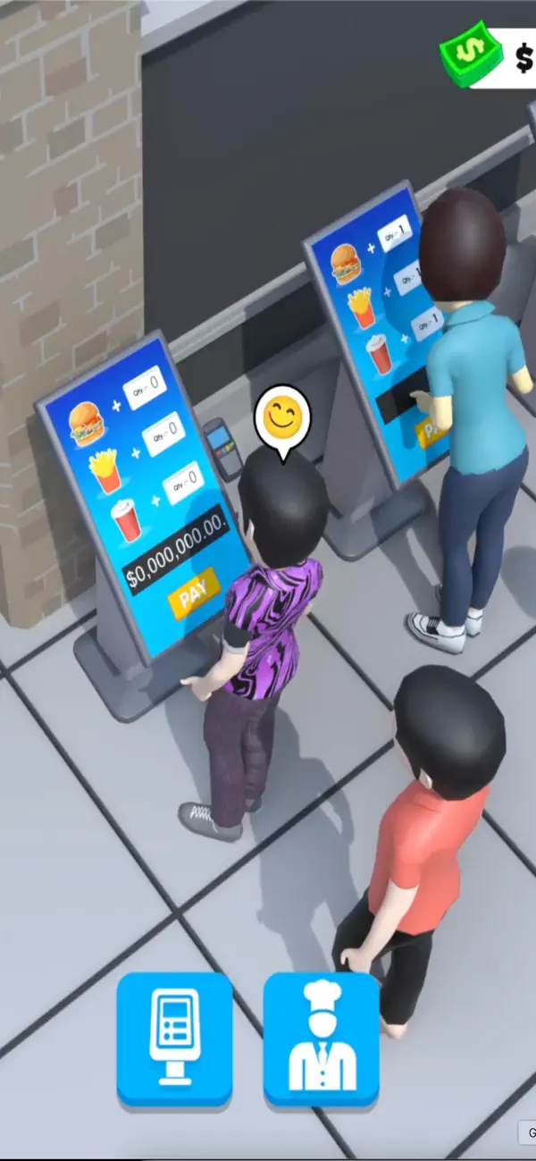 Screenshot #1 pour Idle FastFood Factory