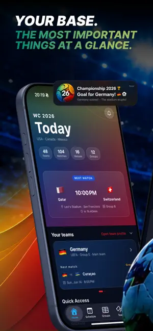 Soccer 2026: Live & Schedule iPhone screenshot 2