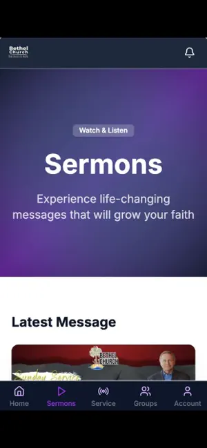 Bethel Church Sanger screenshot 2