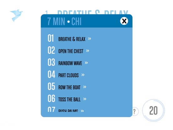 7 Minute Chi - Meditate & Move iPad screenshot 4 - Health & Fitness app