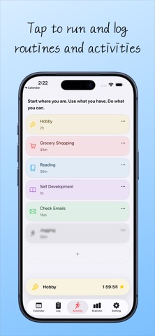 PlanBuddy: Time Logs&Routines iPhone screenshot