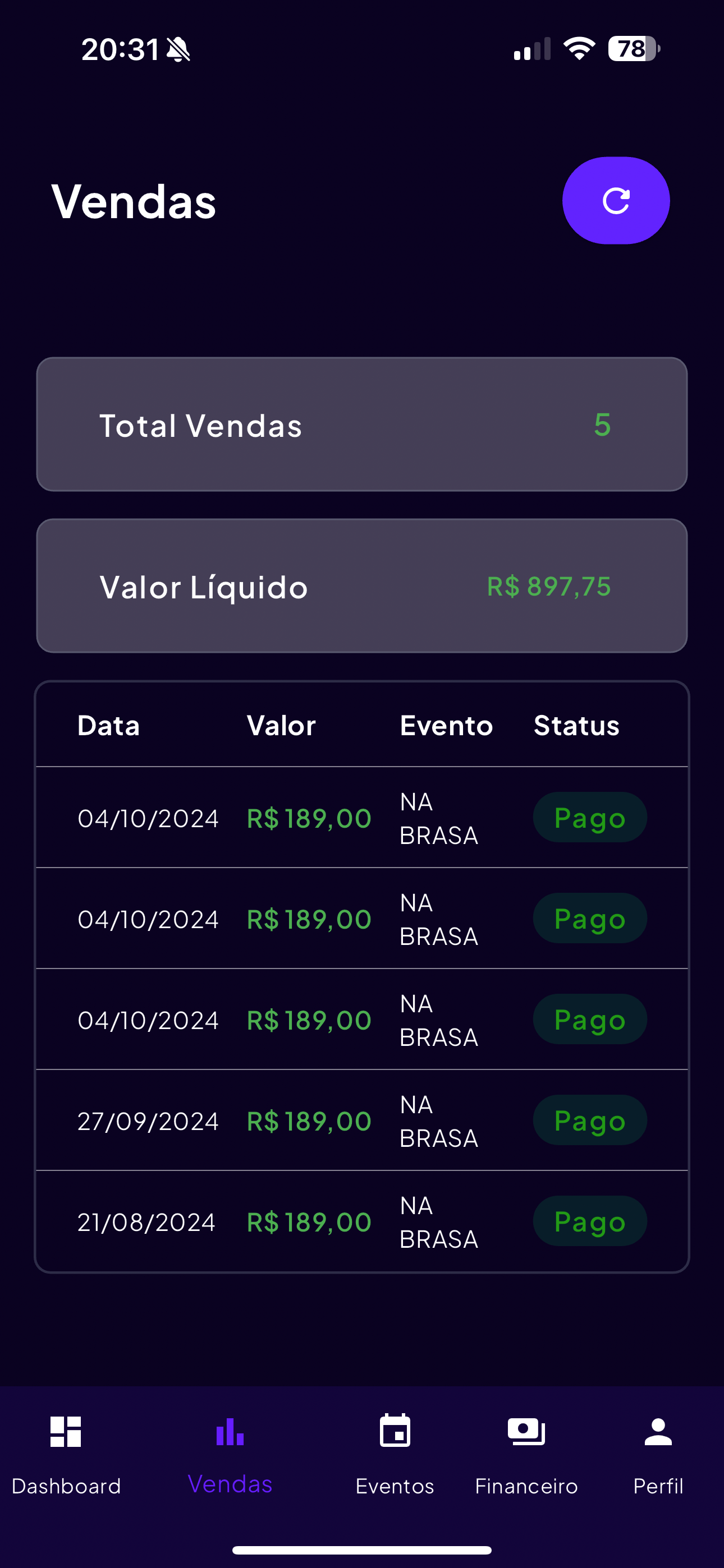 Produtor - Eventos e Ingressos screenshot 5