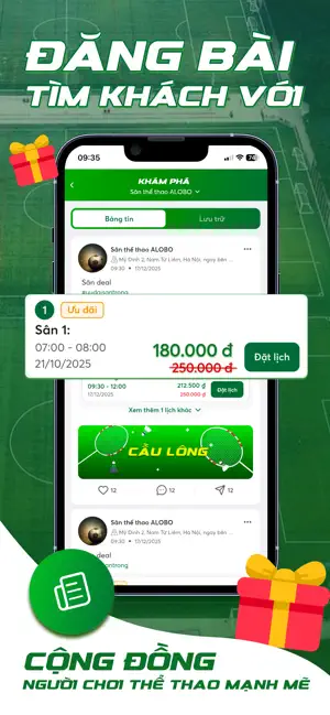 ALOBO - Quản lý sân thể thao iPhone screenshot 5
